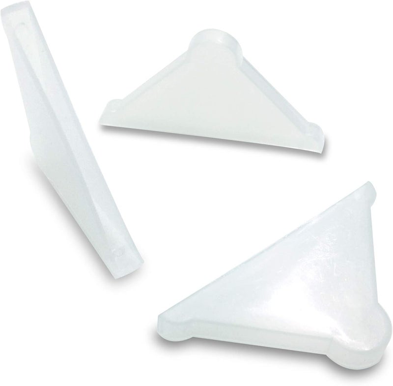 ebamaz Triple Corner Protectors for Mirror/Glass/Metal Sheets Pack of 50PCS (4 X 37 mm) - Image 1