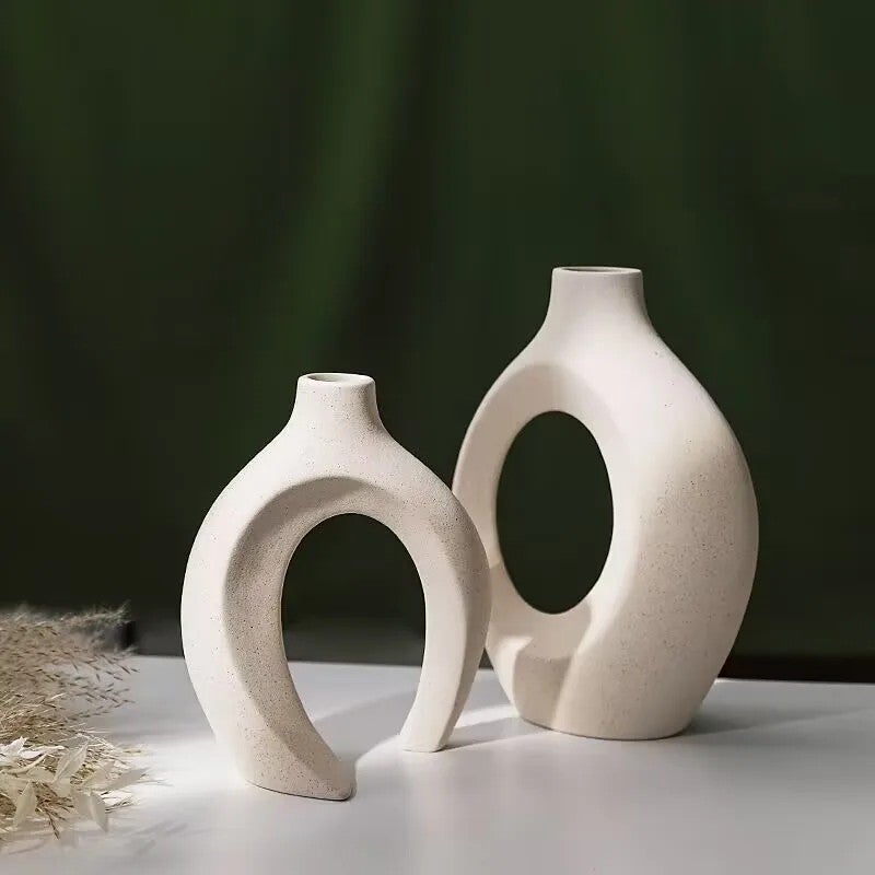 Bluejw Natural Dried Flowers Vase Set - Nordic Modern Home Decor Bouquet with Resin Vase & Dried Plants - Image 5
