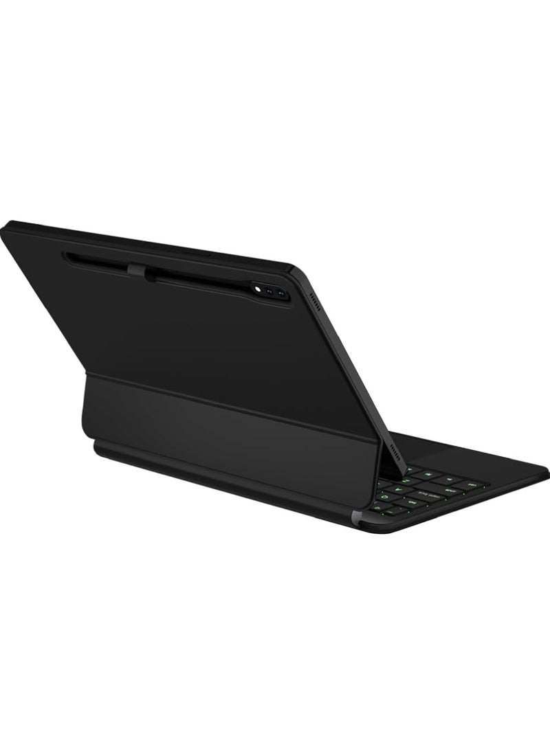 Rock Pow - Arabic English Magic Bluetooth Keyboard for Samsung Galaxy Tab S10 FE 10.9 inch 2025,S9 11 inch 2023/S9 FE 10.9 inch 2023/S8 11 inch 2022/S7 11 inch 2020 Case with Keyboard Floating Cantilever Magnetic Stand Multi-Touch Trackpad Backlit S Pen Holder - Image 1