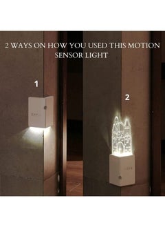 Hawaii 3D Castle Acrylic Corner Motion Detector Flat Wall Night Light  - Image 5