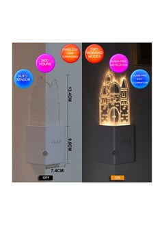 Hawaii 3D Castle Acrylic Corner Motion Detector Flat Wall Night Light  - Image 3
