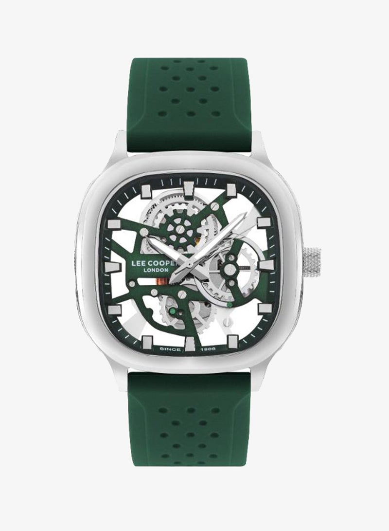 Lee Cooper Men's Silicone Analog Watch LC07973.377 - 42*44 mm - Image 1