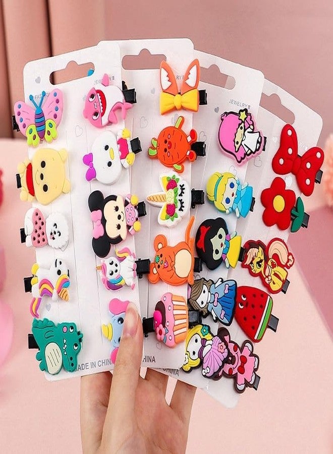 Kalaneet Cute cartoon/emoji characters Hair clips for kids and girls || Fancy hair clips for kids || Cute Barrettes Clips|| pack of 10pcs(Cartoon) (Beauty Multi 52) - Image 1