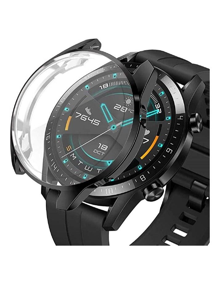 Y&D Compatible with Huawei Watch GT 2 46mm Screen Protector, 1 Pack Waterproof Shatter-Proof Ultra Clear Anti-Bubble Tempered Glass Protective Cover Saver for  - Image 1