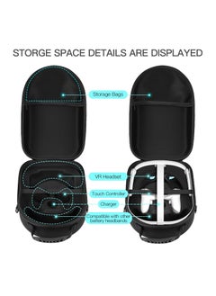 Anmi Hard Carrying Case Compatible with  Meta Quest 3 Accessories, Travel Storage Bag with Lens Protection, Shoulder Strap  - Image 4