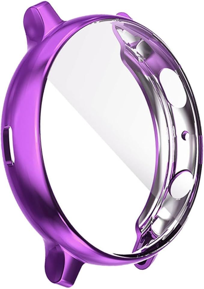 Purple Electroplate Watch Case Cover for Active Stylish Scratch Protection - Image 1