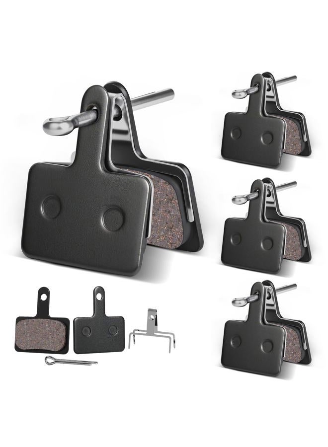 SkyStage 4 Pairs Bike Brake Pads, Disc Brake Pads (Resin,Semi-Metallic) for Mountain Bike Disc Brakes, Bicycle Brake Pads Compatible with TRP Tektro Shimano Deore Br Ebike Brake Pads - Image 1