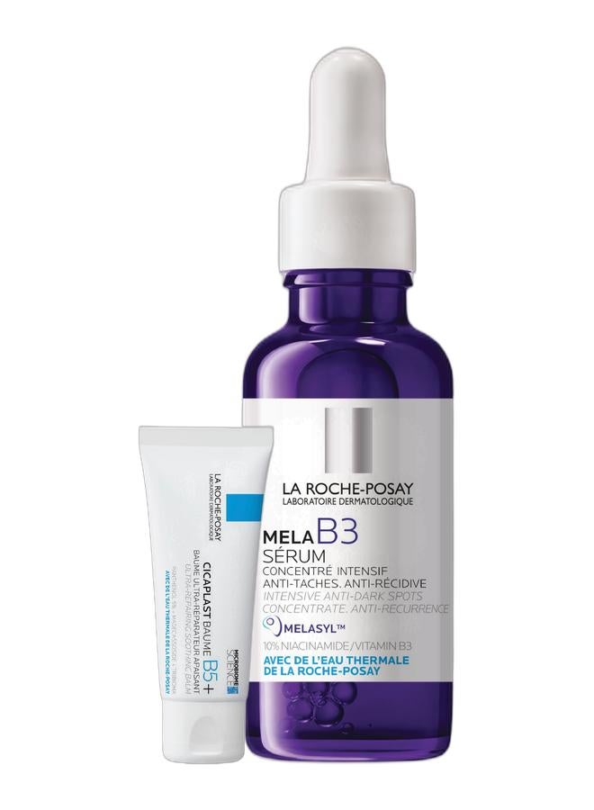 LA ROCHE-POSAY Cicaplast Baume B5+ Ultra Reparing Soothing Balm 40Ml + Mela B3 Anti-Dark Spots Concentrate Serum With Niacinamide For All Skin Types 30Ml  - Image 1