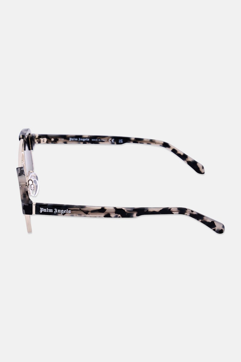 Palm Angels Men  PERI10D UV Protection Square Sunglasses, Silver - Image 4