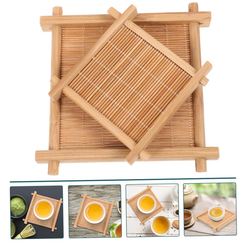 2Pcs Antique Style Cup Coasters For Tea Photography Background Home Decor - Image 4