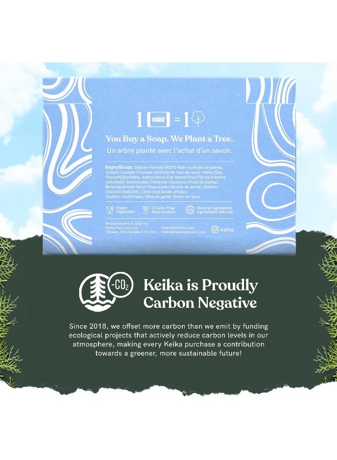 Keika Baby Soap Bar Oat & Shea Unscented for Sensitive Skin - Image 3