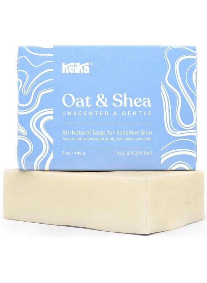 Keika Baby Soap Bar Oat & Shea Unscented for Sensitive Skin - Image 1