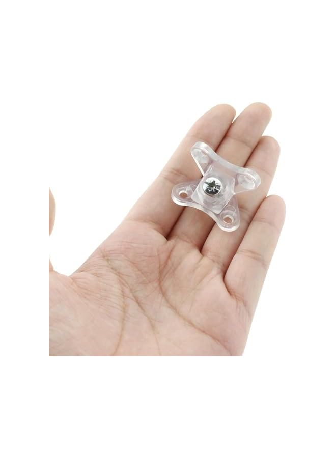 PROMASS promass Removable Corner Brace, Butterfly Corner Brace, L Corner Bracket Right Angle for Wooden Furniture, Transparent (8)  - Image 2