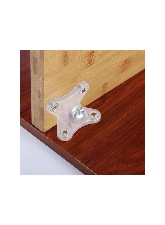 PROMASS promass Removable Corner Brace, Butterfly Corner Brace, L Corner Bracket Right Angle for Wooden Furniture, Transparent (8)  - Image 3