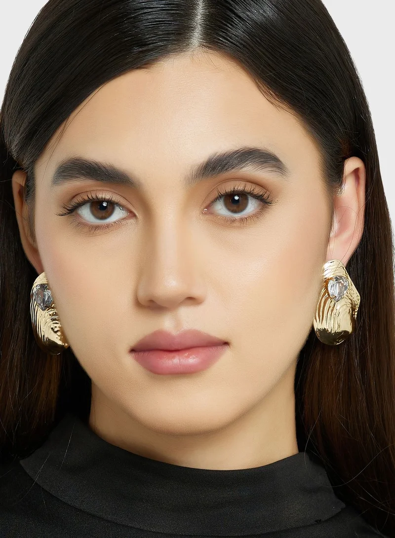 Ella Limited Edition Statement Stone Detail Stud Earrings