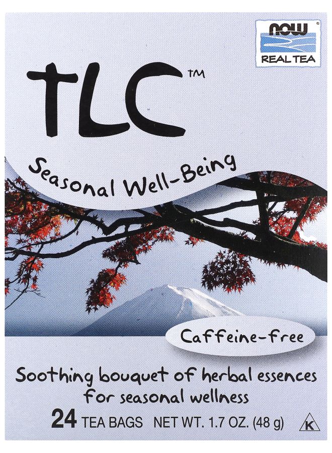 now Real Tea TLC Caffeine Free 24 Tea Bags 1.7 oz (48 g)
