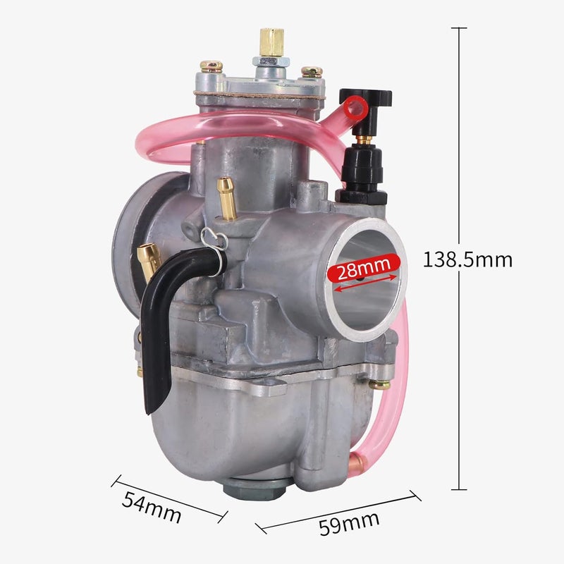 KIPA 28mm Carburetor for Kawasaki KX80 KX85 KX100 Yamaha YZ80 YZ85 DT100 Suzuki RM80 RM85 CR80 CR85R GY6 - Image 2