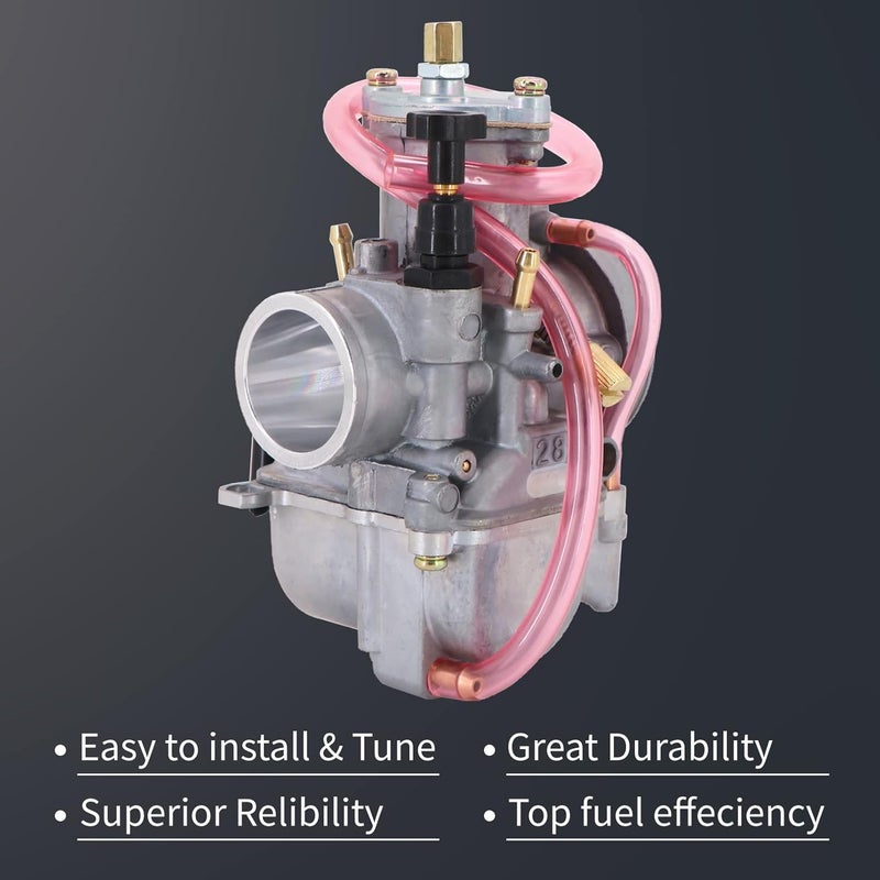 KIPA 28mm Carburetor for Kawasaki KX80 KX85 KX100 Yamaha YZ80 YZ85 DT100 Suzuki RM80 RM85 CR80 CR85R GY6 - Image 5