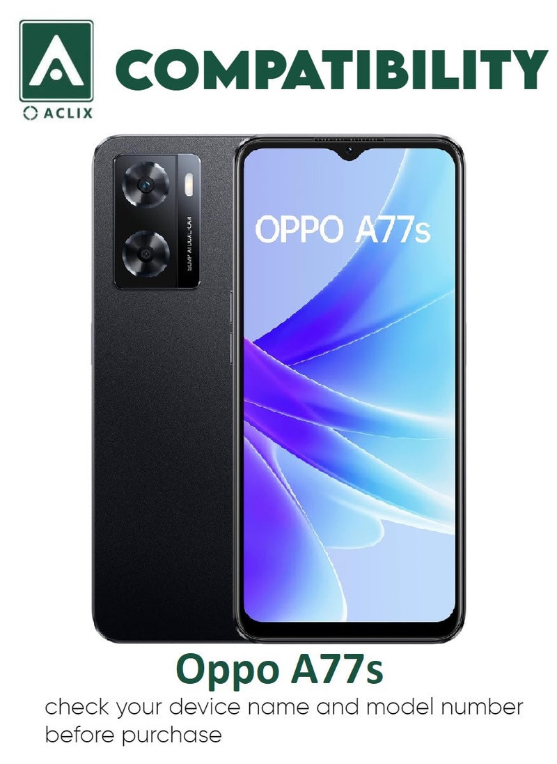 ACLIX Antistatic ESD Dustproof Premium Quality High Definition Tempered Glass Screen Protector Designed For Oppo A77s - Image 3