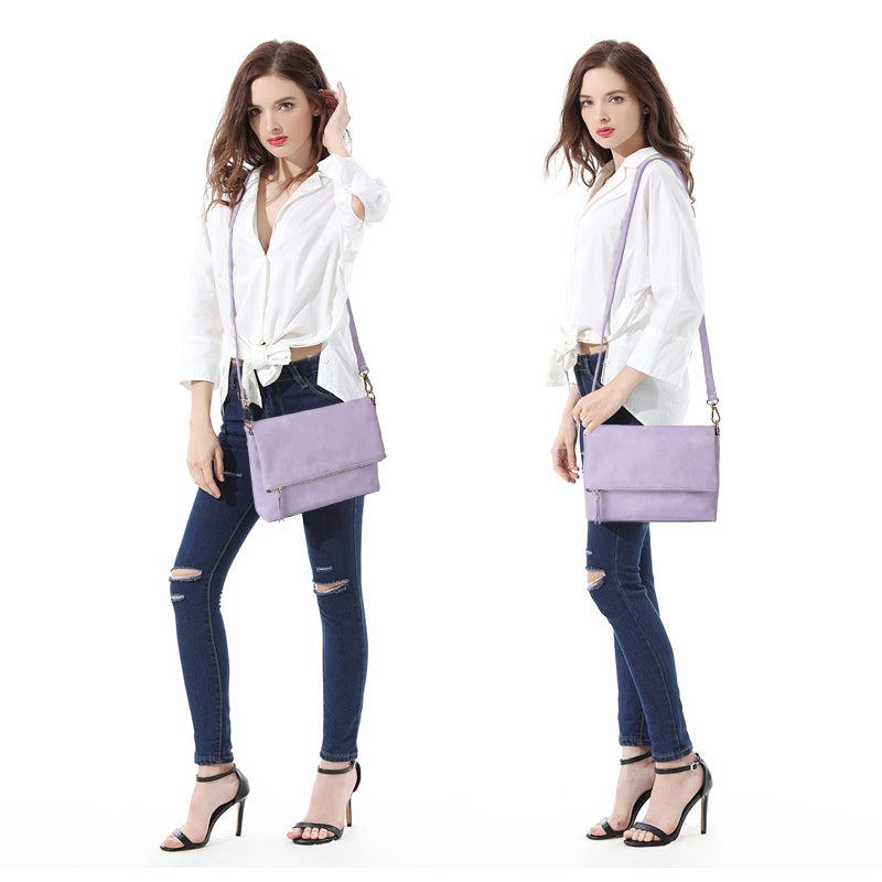 Gladdon Small Crossbody bags for Women Cross body Purse Shoulder Bag Pastel Violet - Image 2