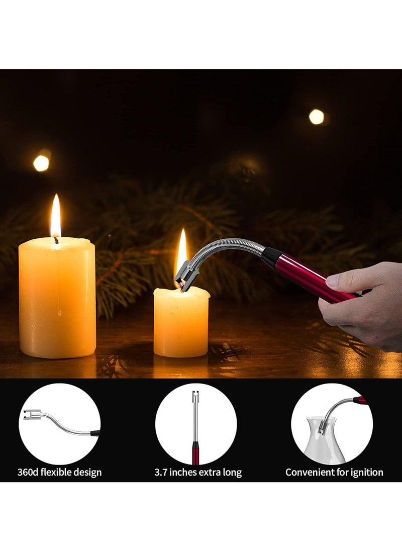 USB Rechargeable Windproof Long Arc Electric Lighter Windproof Multicolour