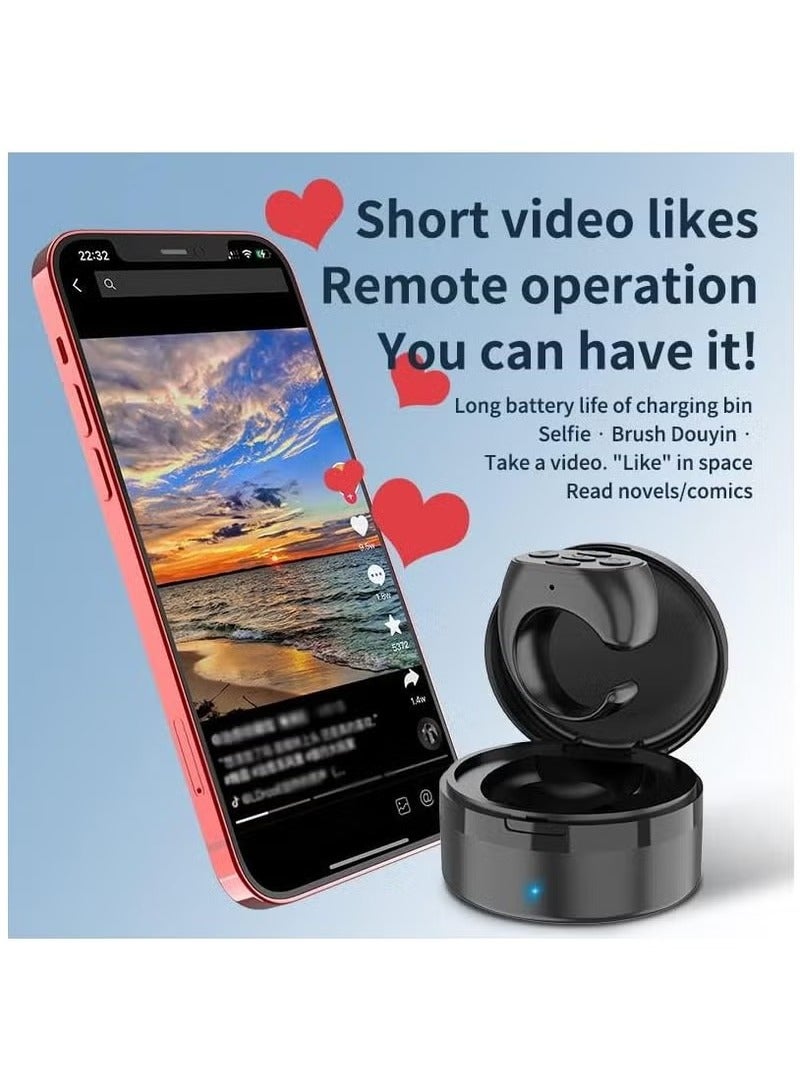TIK TOK Bluetooth Remote Control  Turner for iPhone iPad Android, Mini TIK TOK Wireless Scrolling Ring, Cell Phone Camera Shutter Selfie Remote, Fashion Smart Ring Remote - Image 5