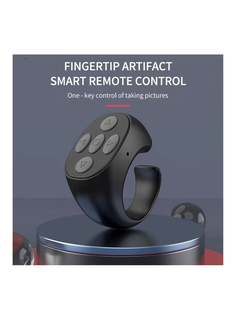 TIK TOK Bluetooth Remote Control  Turner for iPhone iPad Android, Mini TIK TOK Wireless Scrolling Ring, Cell Phone Camera Shutter Selfie Remote, Fashion Smart Ring Remote - Image 2