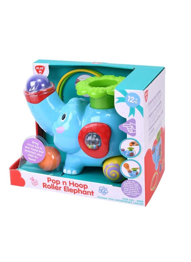 PLAYGO Pop N Hoop Roller Elephant B/O  - Image 2