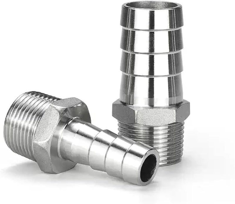 45 Degree 18MM 3 4 Inch 304 Stainless Steel External Thread Hose Pagoda Joint Connector - Image 3