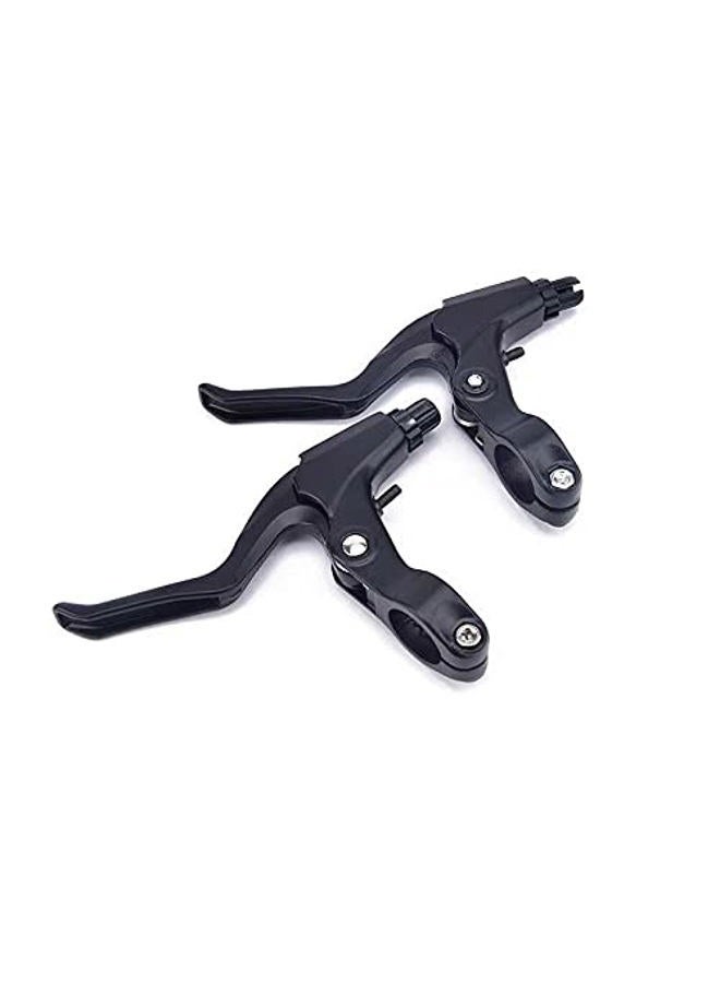 Freefly 1 Pair Universal Full Aluminum Alloy Bicycle Brake Handle Mountain Road Bike V-Type Brake Lever 2.2cm Diameter (Black) - Image 5