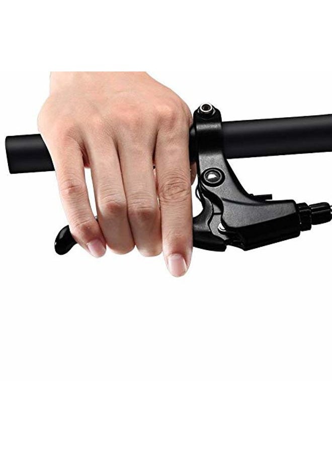 Freefly 1 Pair Universal Full Aluminum Alloy Bicycle Brake Handle Mountain Road Bike V-Type Brake Lever 2.2cm Diameter (Black) - Image 3