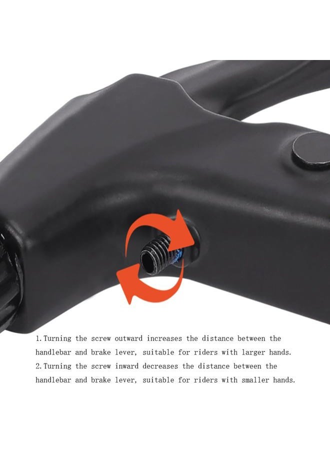 Freefly 1 Pair Universal Full Aluminum Alloy Bicycle Brake Handle Mountain Road Bike V-Type Brake Lever 2.2cm Diameter (Black) - Image 4