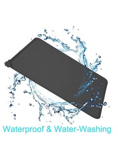 MahMir Feeding Mat, For Cat and Dogs Silicone Bowl Mat, Feeding Mat, Waterproof Dog Cat Mat Pet Placemat Premium Silicone FDA Grade Non-stick Non Slip Anti Spill Easy Clean  ( Black )  - Image 5