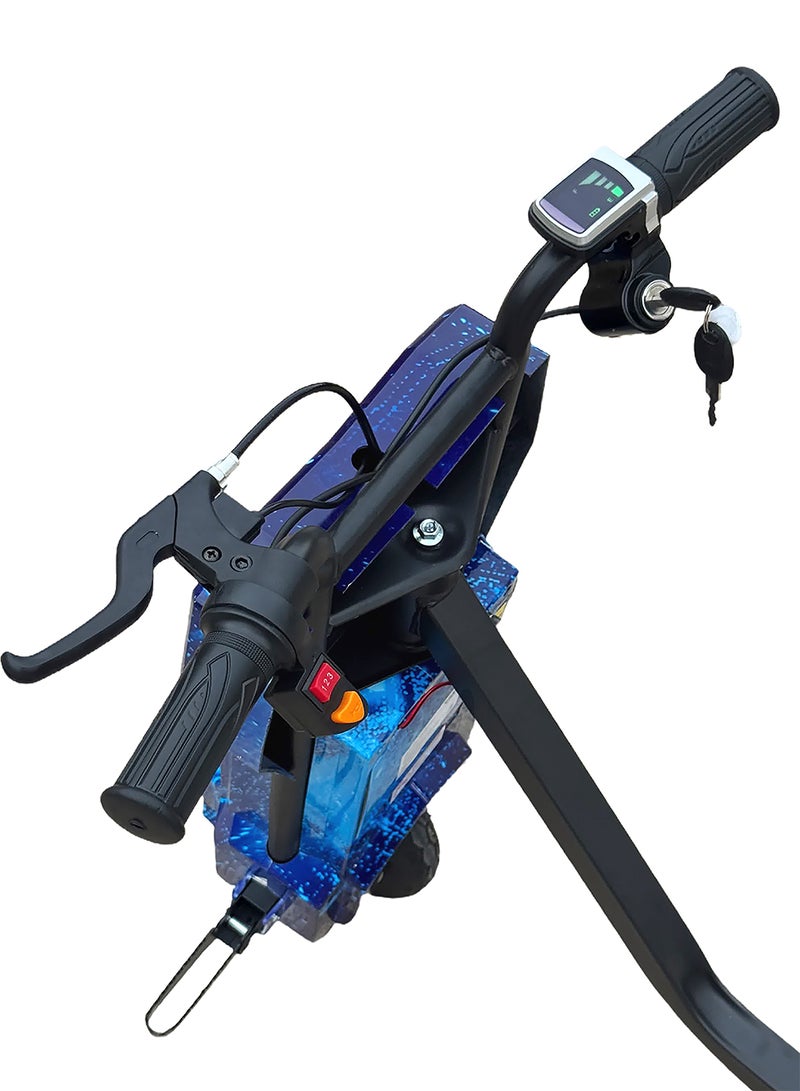 بيبي سكوتر كهربائي قوي ٣٦ فولت للانجراف والدوران ٣٦٠ درجة للأطفال والكبار – هيكل قابل للتعديل مع بلوتوث ومجموعة حماية، ثلاث سرعات، محرك بدون فُرش بقدرة ٢٥٠ واط، سرعة من ٨ إلى ١٥ كم/س، يتحمل وزن حتى ٨٠ كجم، مناسب لعمر ٦ سنوات وأكثر. - Image 3