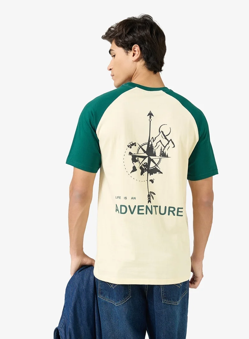 Seventy Five Colorblock Graphic T-Shirt