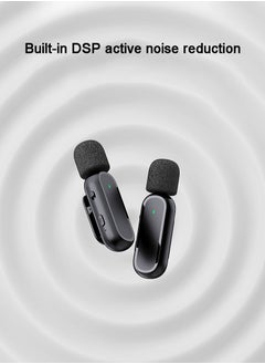 Professional Lavalier Microphone with Charging Case 2.4GHz Transmission Automatic Noise Reduction Works on Android Great for recording YouTube/interviews/videos/podcasts/audio recording/Tik Tok - pzsku/Z8A580DFB30F8AD646F48Z/45/_/1735268859/bb0ba3ad-8cae-4c0d-b995-80ac91340b8b