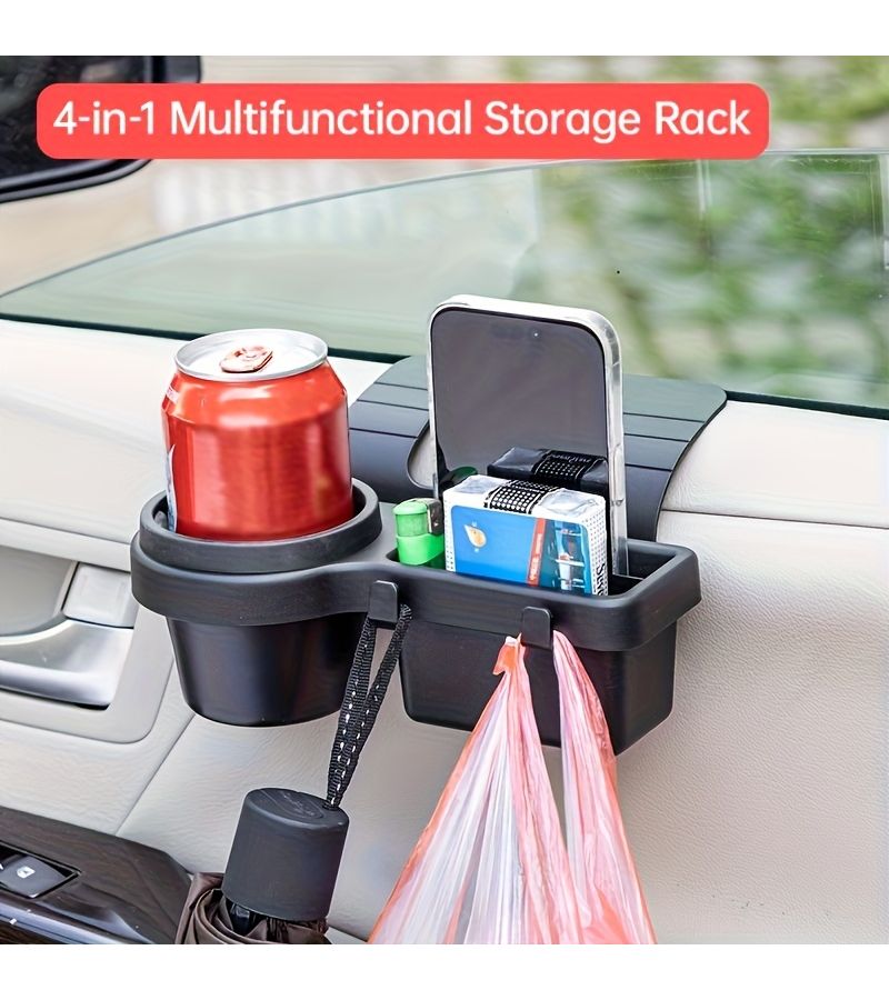 Car Multifunctional Storage Box And Cup Holder Organizer With 4 Foam Pads Tool Free Installation - Image 4