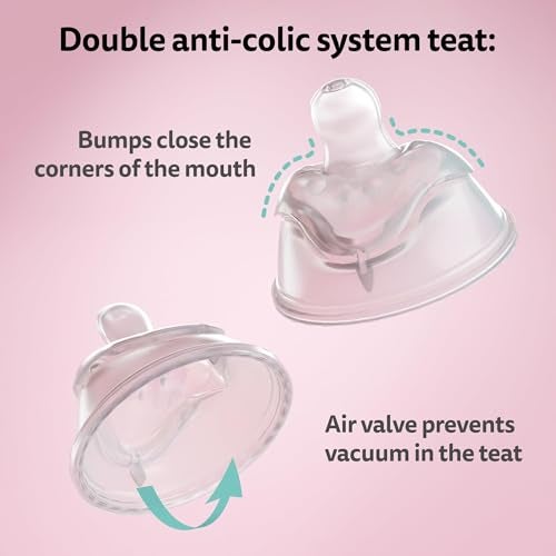 Herobility Double Anti-Colic Baby Bottles – 12 fl oz/340ml – 4-Pack – Multicolor – Denim, Black, Dusky Green, Gray - Image 4