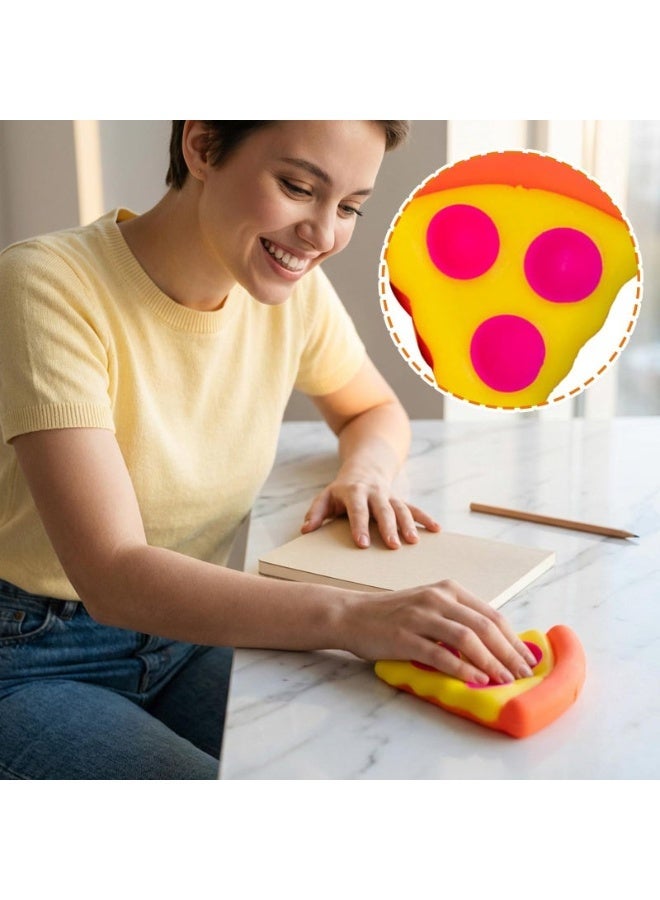 Needoh Saffron Pizza Squeeze Fidget Toy Soft Slow Rising Stress Relief Sensory Anxiety - Image 5