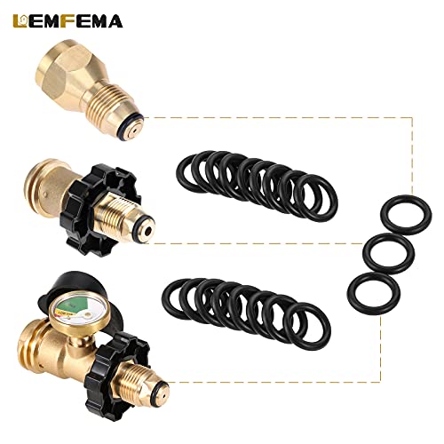 Lemfema Propane Natural Gasket O-Ring, Gas Leakage Sealing O-Ring Gasket for Propane Tank Cylinder POL Connector (Pack of 20) - Image 2
