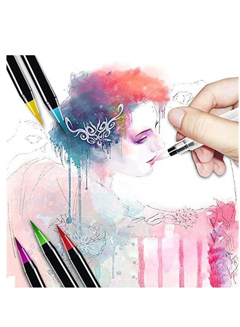لون فرشاة مجموعة ألوان مائية فرشاة الرسم مع لون علامة القلم الكرتون رسم الخط العربي رسم كاريكاتير فرشاة 20 - Image 3