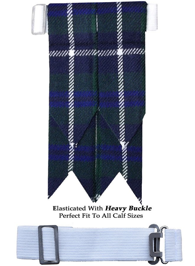 AAR جوارب AAR Douglas Tartan Scottish Kilt Hose/Joss Flashes - جوارب رجالية للكبار - عرض 3 سم - بنقشة مربعات - إغلاق بخطاف وحلقة - Image 3
