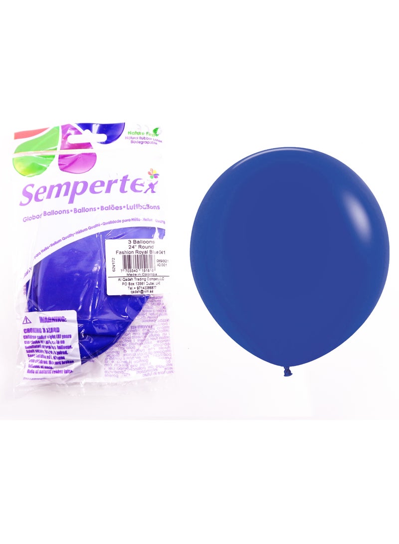 Sempertex 30g Latex Balloons, Royal Blue - Image 3