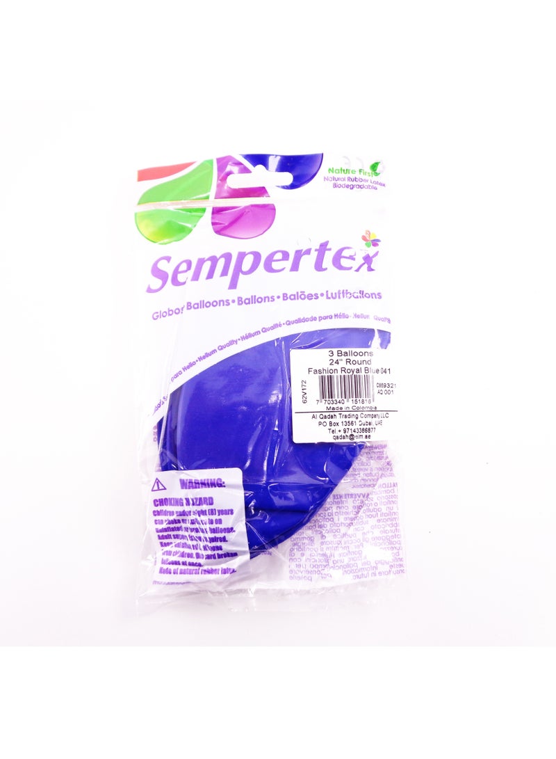 Sempertex 30g Latex Balloons, Royal Blue - Image 2