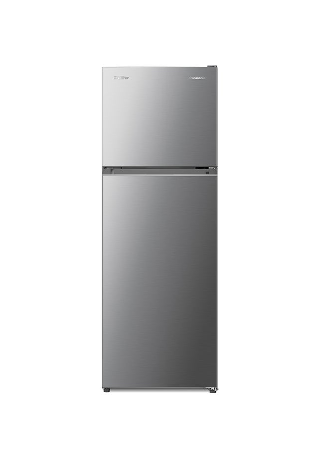 Panasonic 420L Gross Capacity & 348L Net Capacity Top Mount double door Refrigerator with Inverter Compressor, No Frost, AG Clean, Nutri Tafreez, LED Lighting, Silver Finish, NR-BC42VSSAE NR-BC42VSSAE silver - Image 1