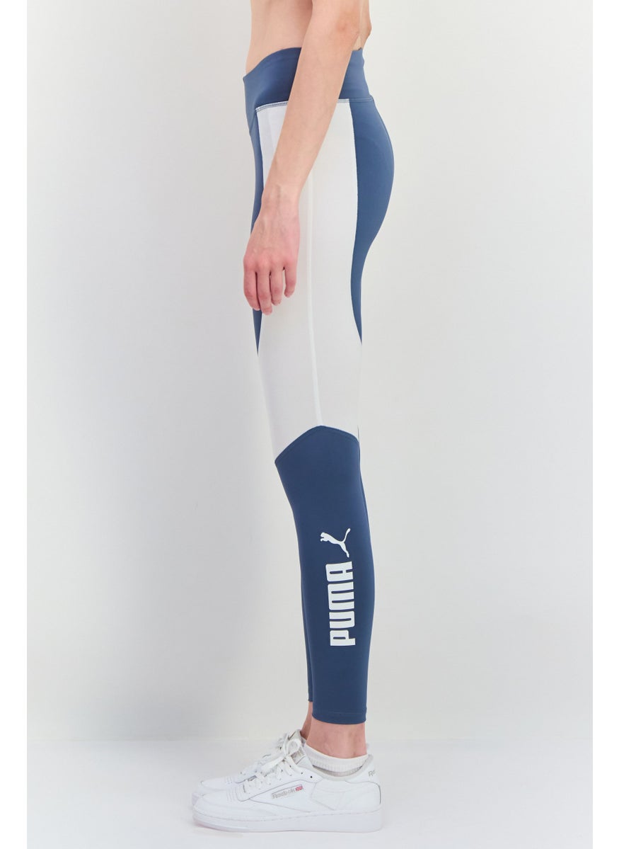 PUMA Women Sportswear Fit Outdoor Tights, White/Grey  - Image 2