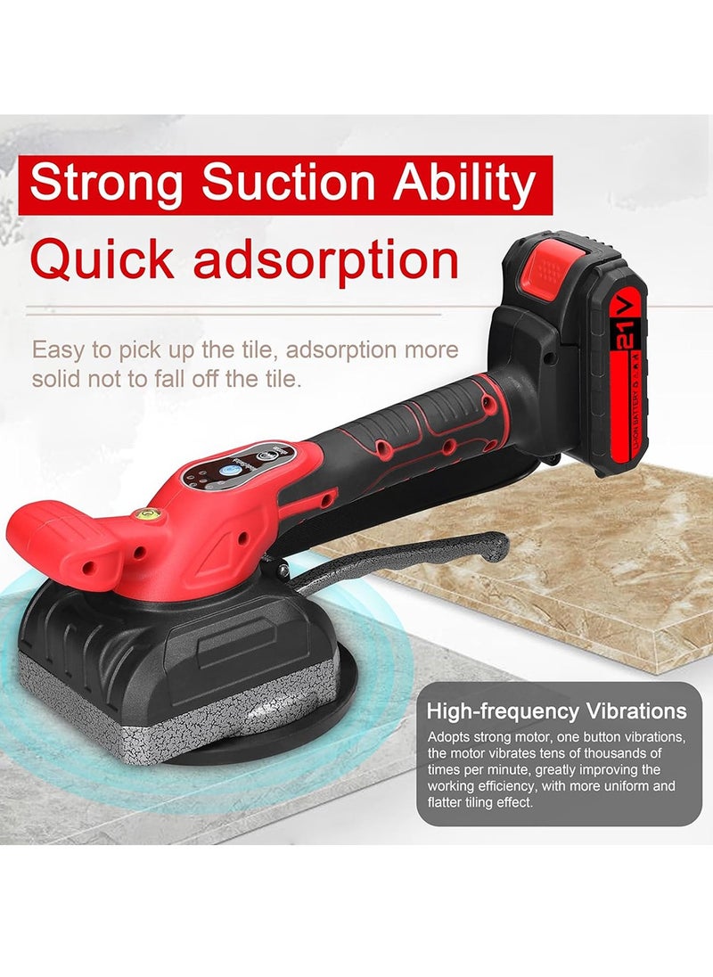 21V Heavy-Duty Tile Laying Machine - 220-240V Professional Grade Vibrating Tool for Marble & Ceramic, High Torque Motor with Heat-Resistant Design, Premium Mosque & Villa Renovation Tools (UK Plug)