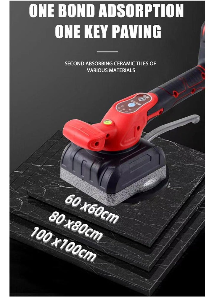 21V Heavy-Duty Tile Laying Machine - 220-240V Professional Grade Vibrating Tool for Marble & Ceramic, High Torque Motor with Heat-Resistant Design, Premium Mosque & Villa Renovation Tools (UK Plug)