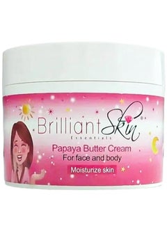 Brilliant Skin Papaya Butter Cream For Face And Body Moisturize Skin 500 g 