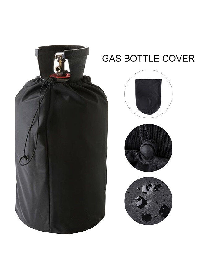 Generic Gas Bottle Cover with Waterproof Coating Protective Propane Tank Cover Sun Shade Cover Tear-Resistant UV Resistant Gas Tank Cover with Drawstring  - Image 4